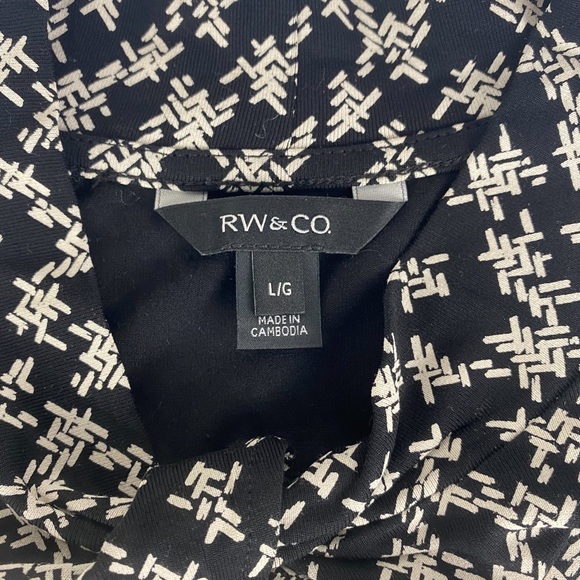 RW & Co Women's Long Sleeve Blouse - Size L - Picture 7 of 11